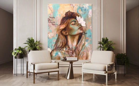 "A Peaceful Warrior" Canvas Print