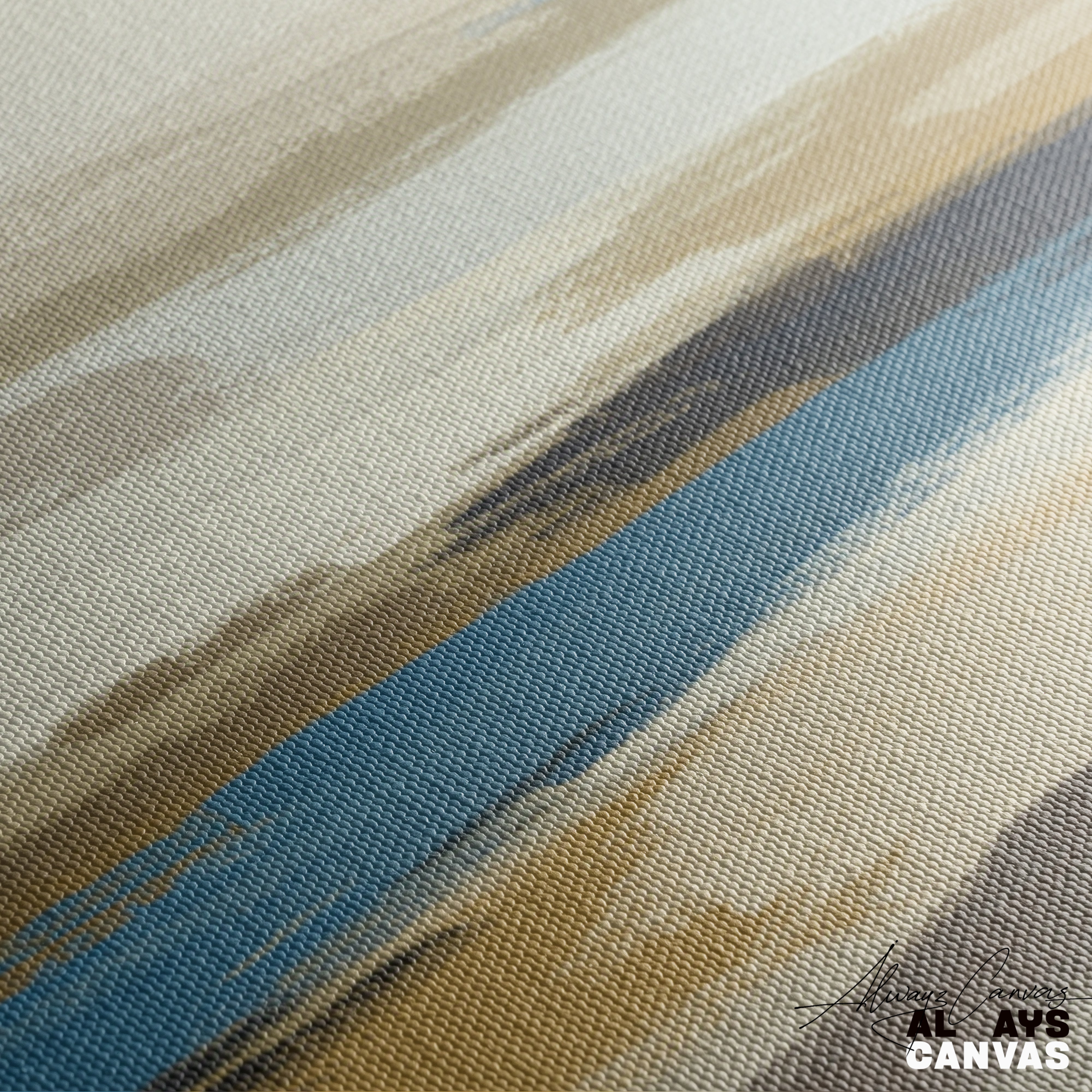 Calm Coastal Layers – Elegant Neutral Wall Canvas Art