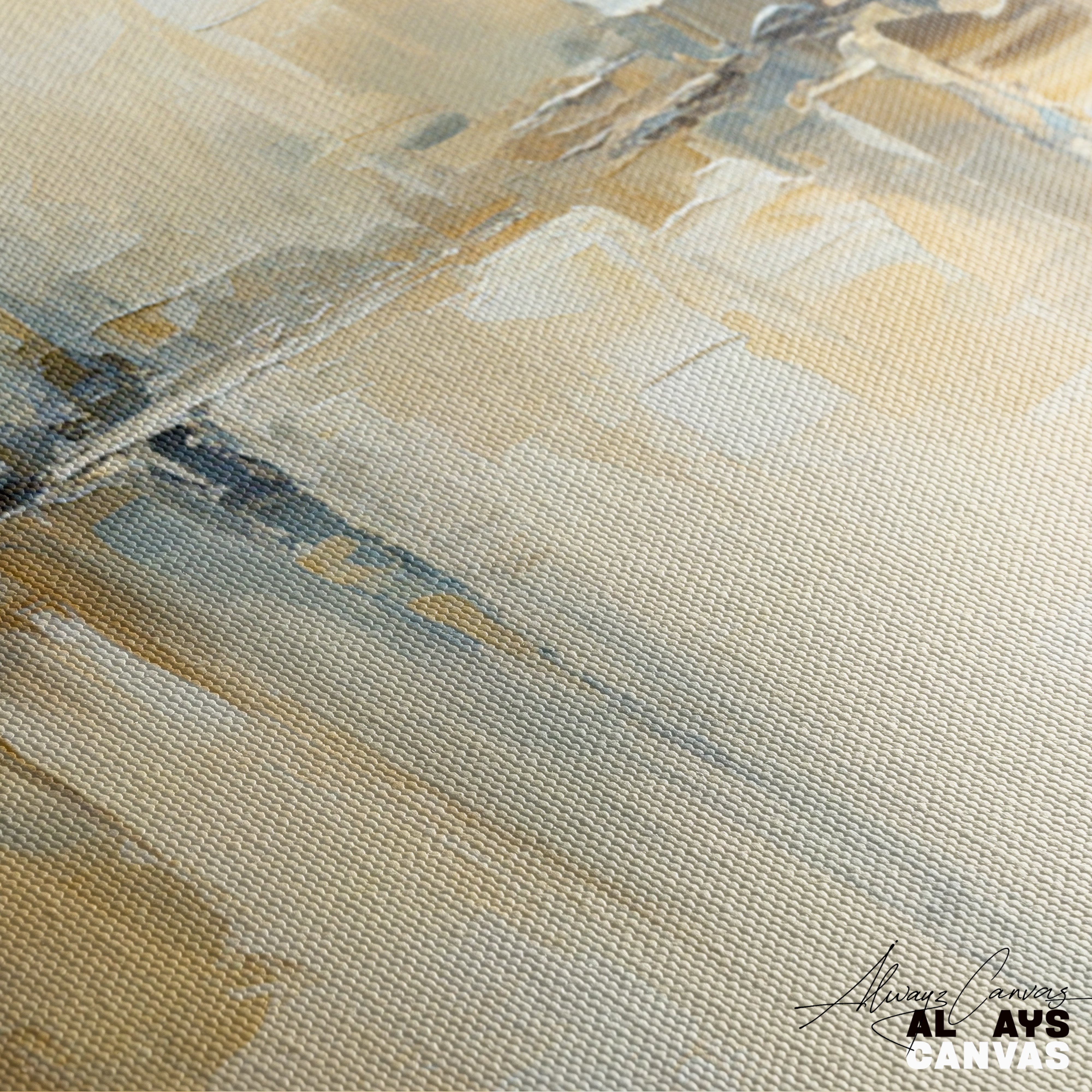 Serene Reflection Abstract Canvas Art