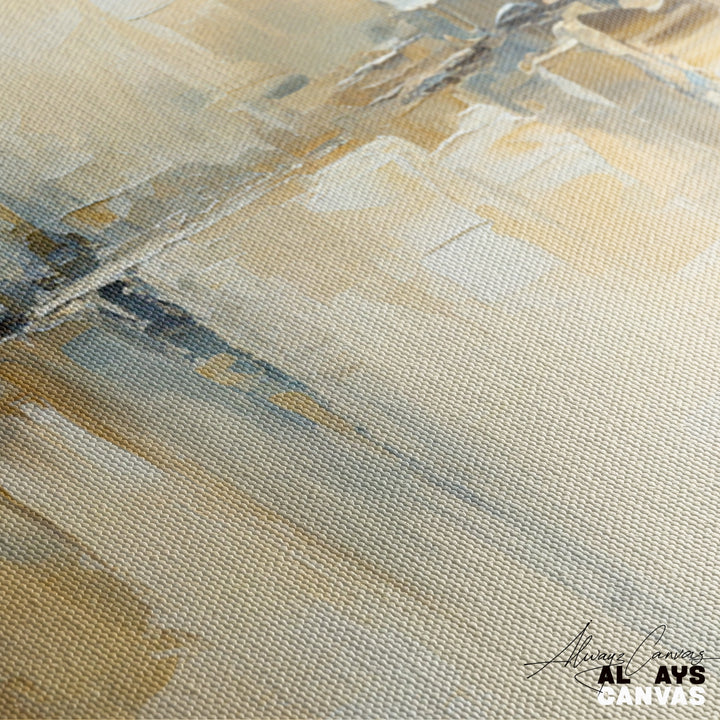 Serene Reflection Abstract Canvas Art