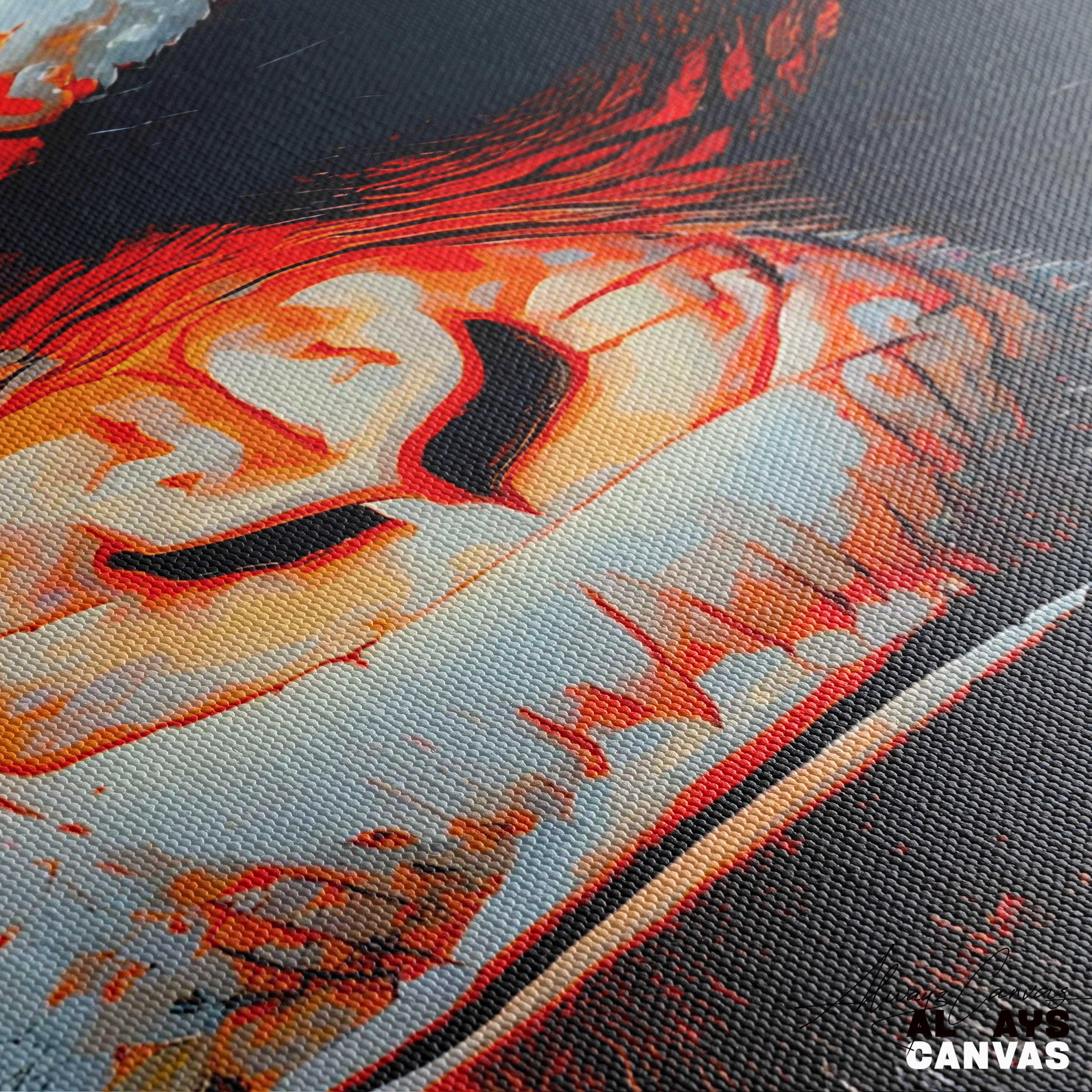 The Gilded Sovereign – Modern Abstract Hanuman Canvas