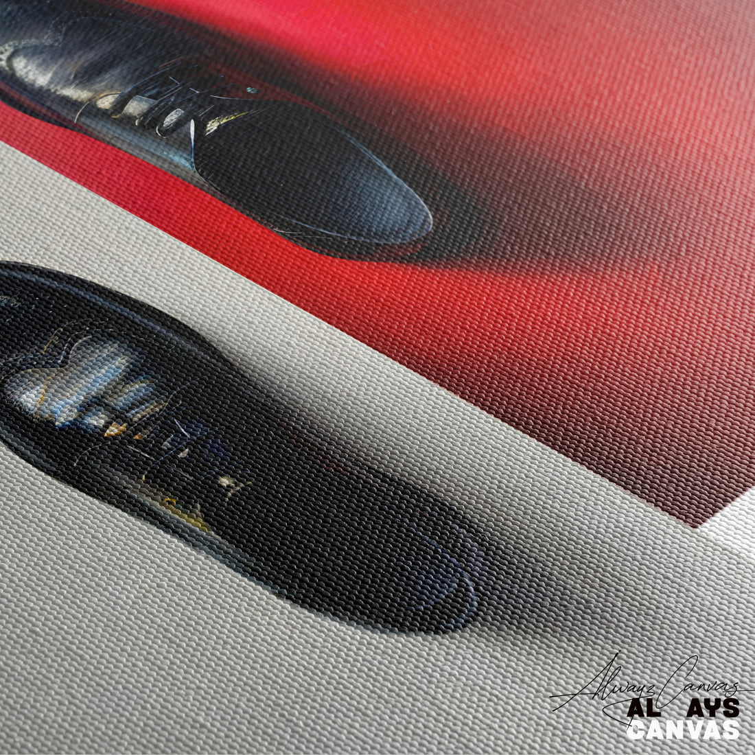 Polished Duality: Elegant Red and Grey