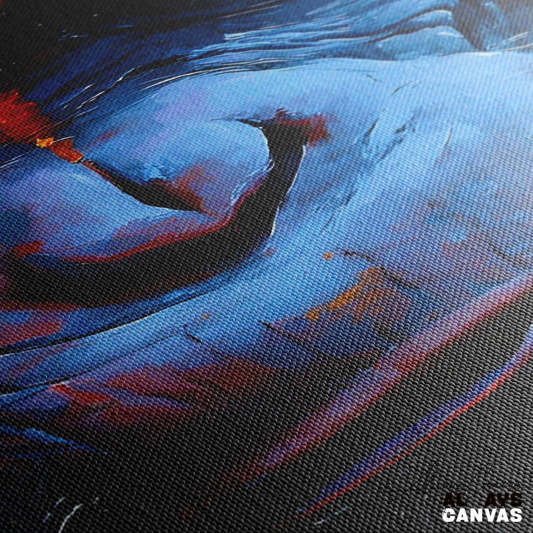 The Cosmic Guardian – Abstract Hanuman Canvas
