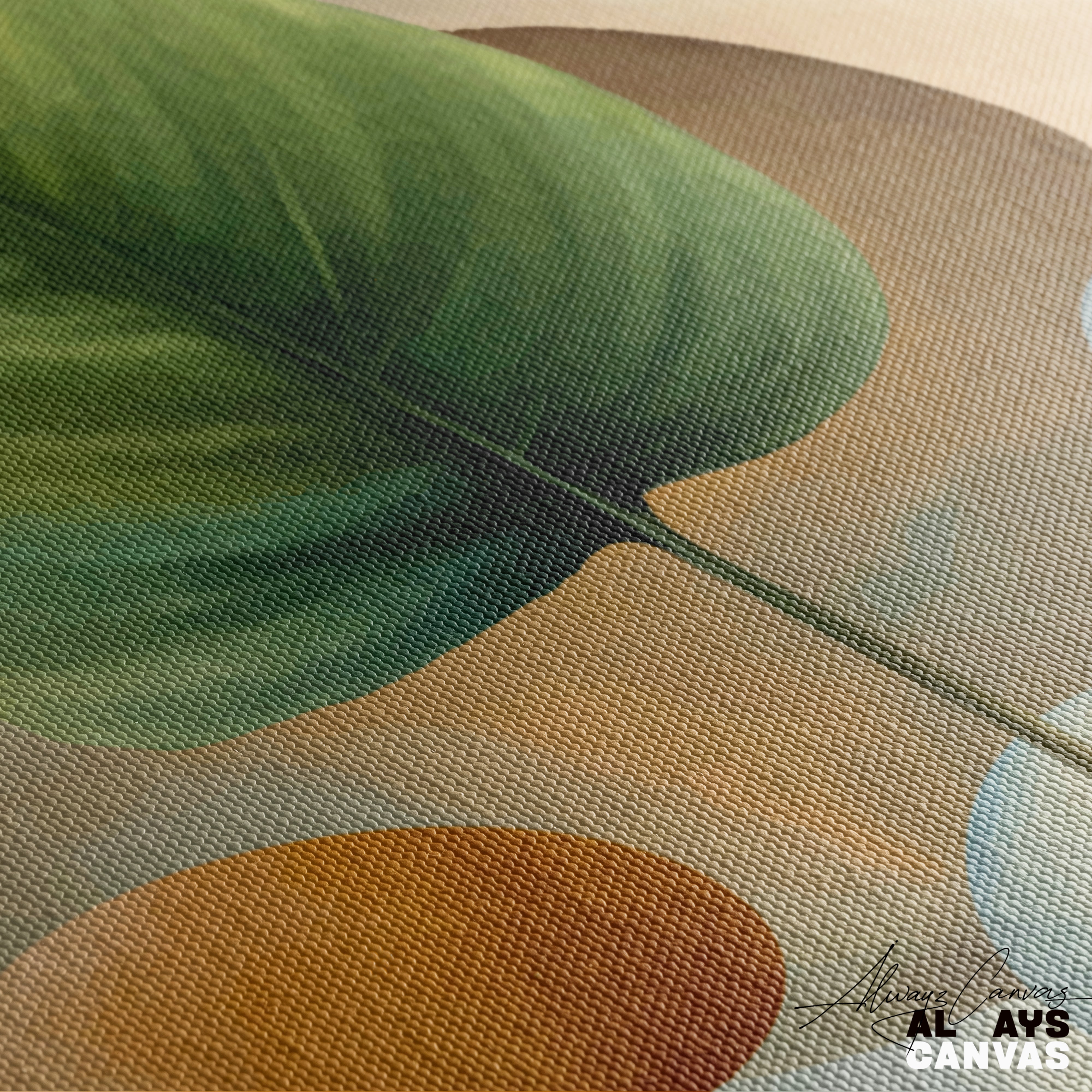 Gilded Leaf Harmony: Elegant Earth-Toned Wall Décor
