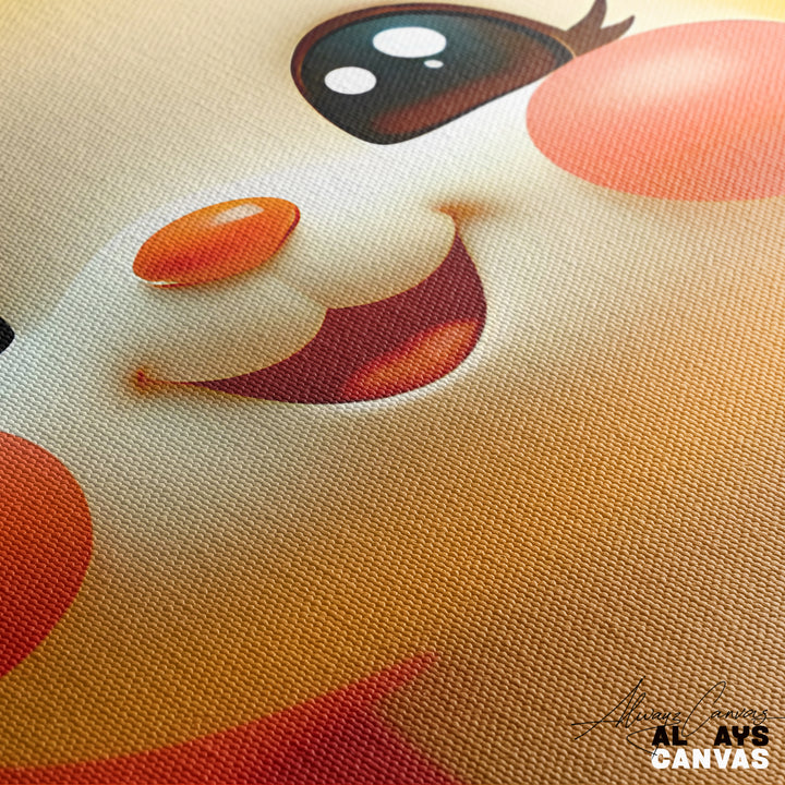 Joyful Kitten: Bright and Adorable Canvas Art