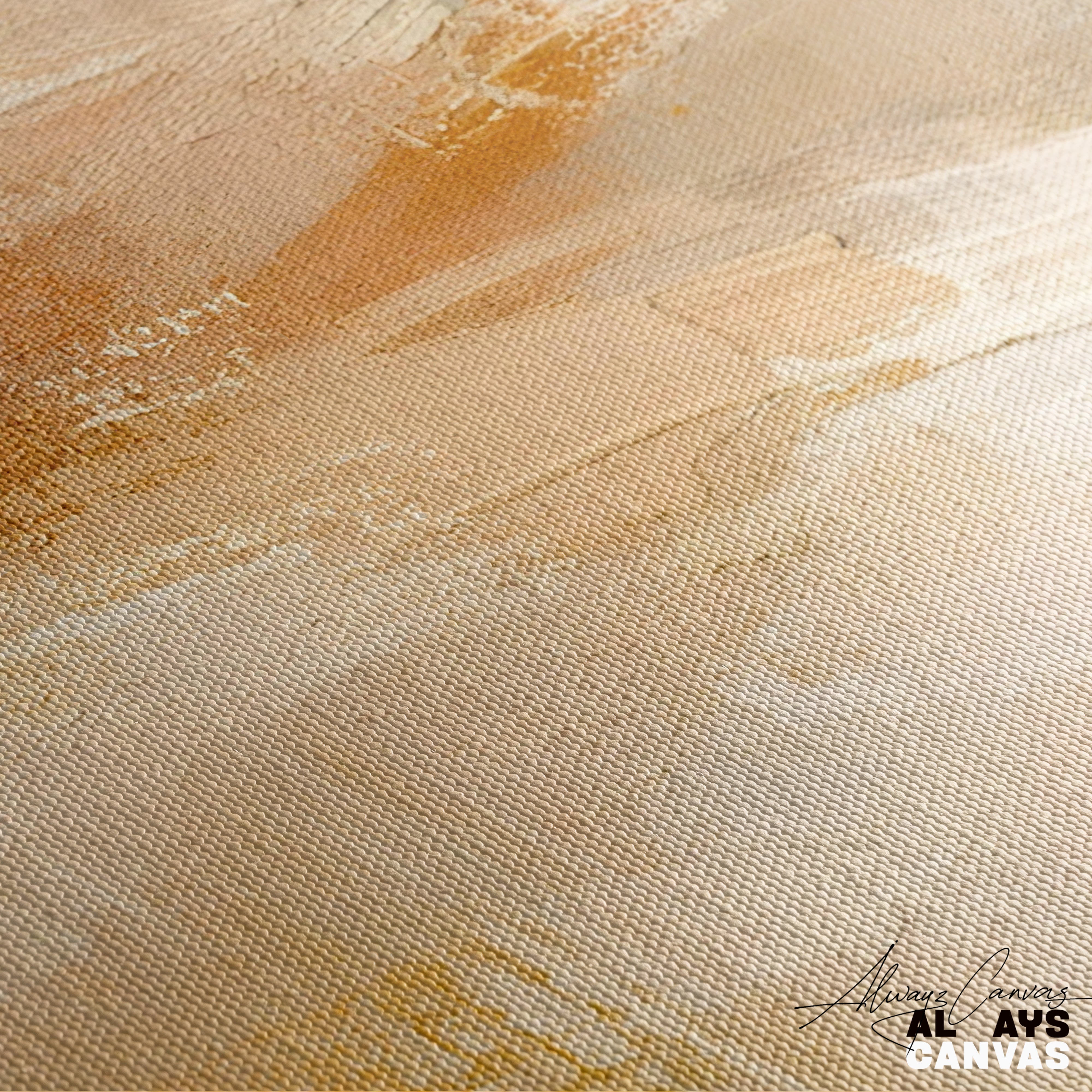 Modern Abstract Canvas Art: Warm Horizon