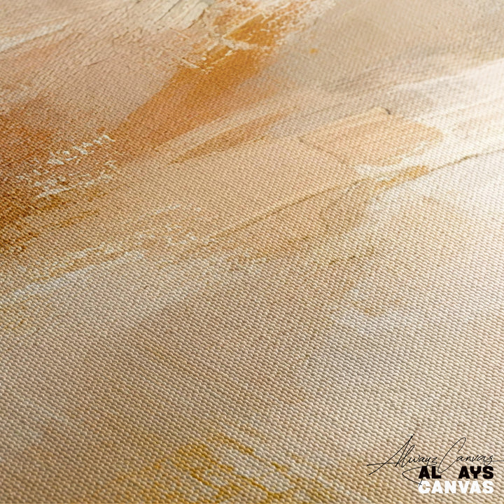 Modern Abstract Canvas Art: Warm Horizon