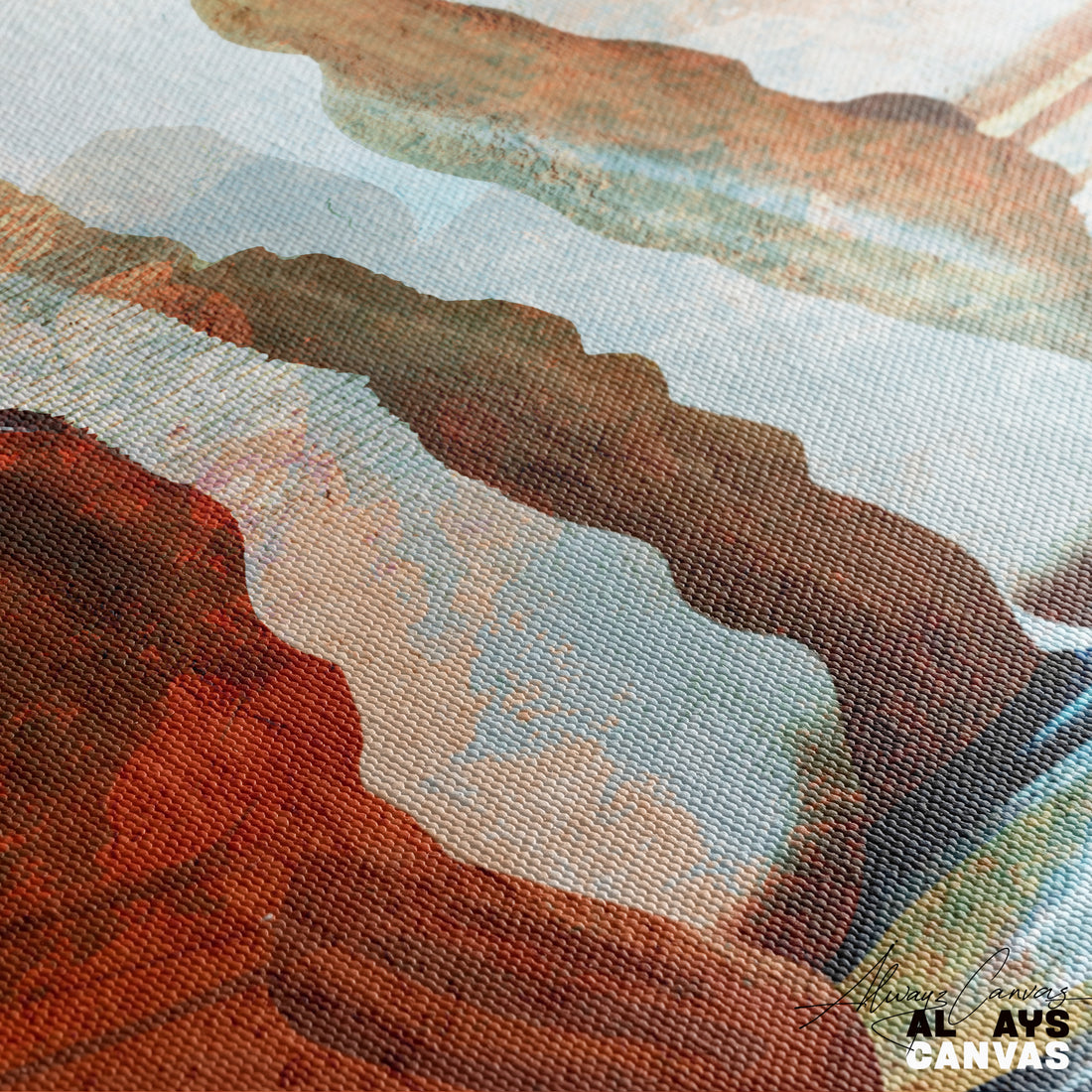Rust Horizon Passage – Elegant Decorative Canvas Painting