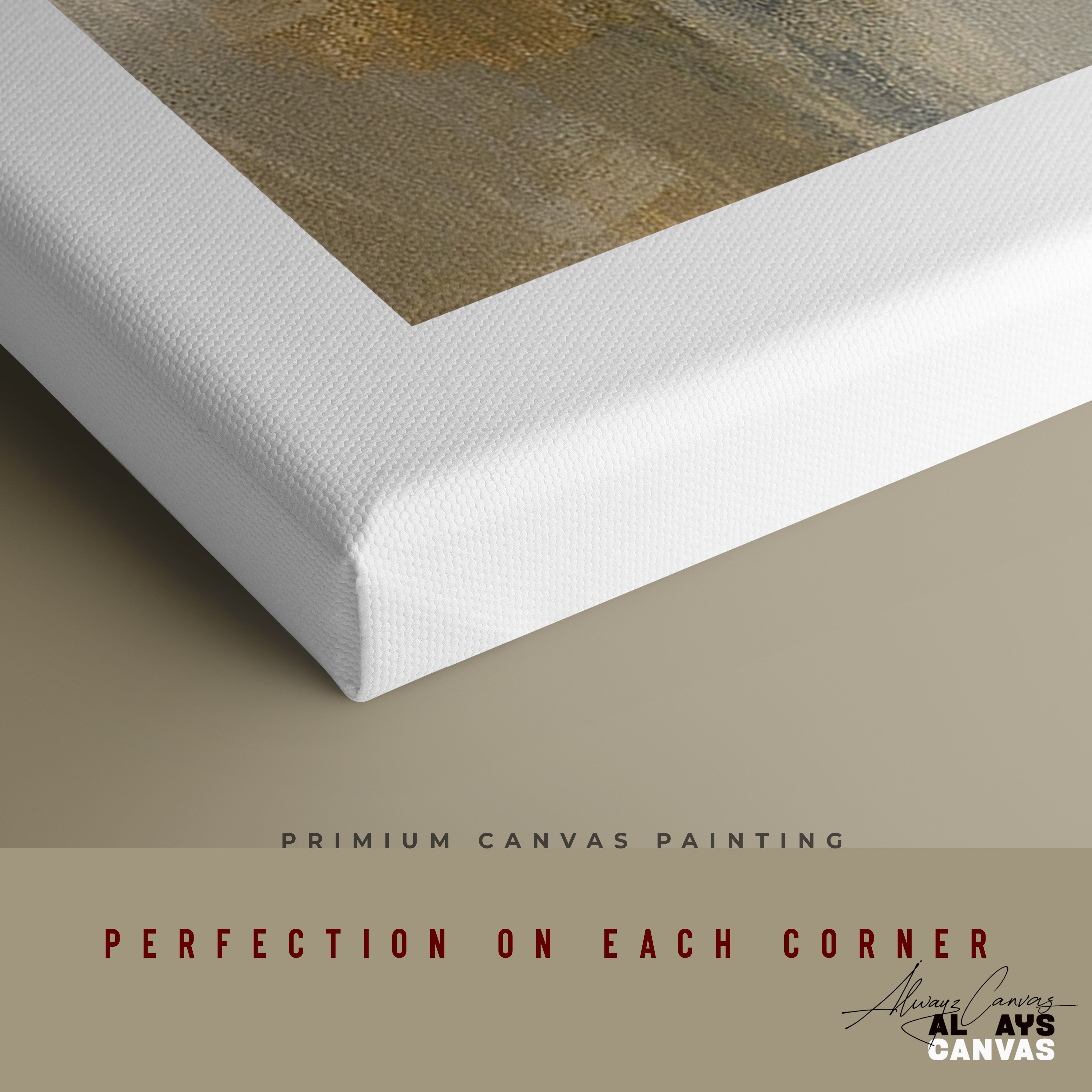 Gold Ember Abstract Canvas Art: Sophisticated Elegance