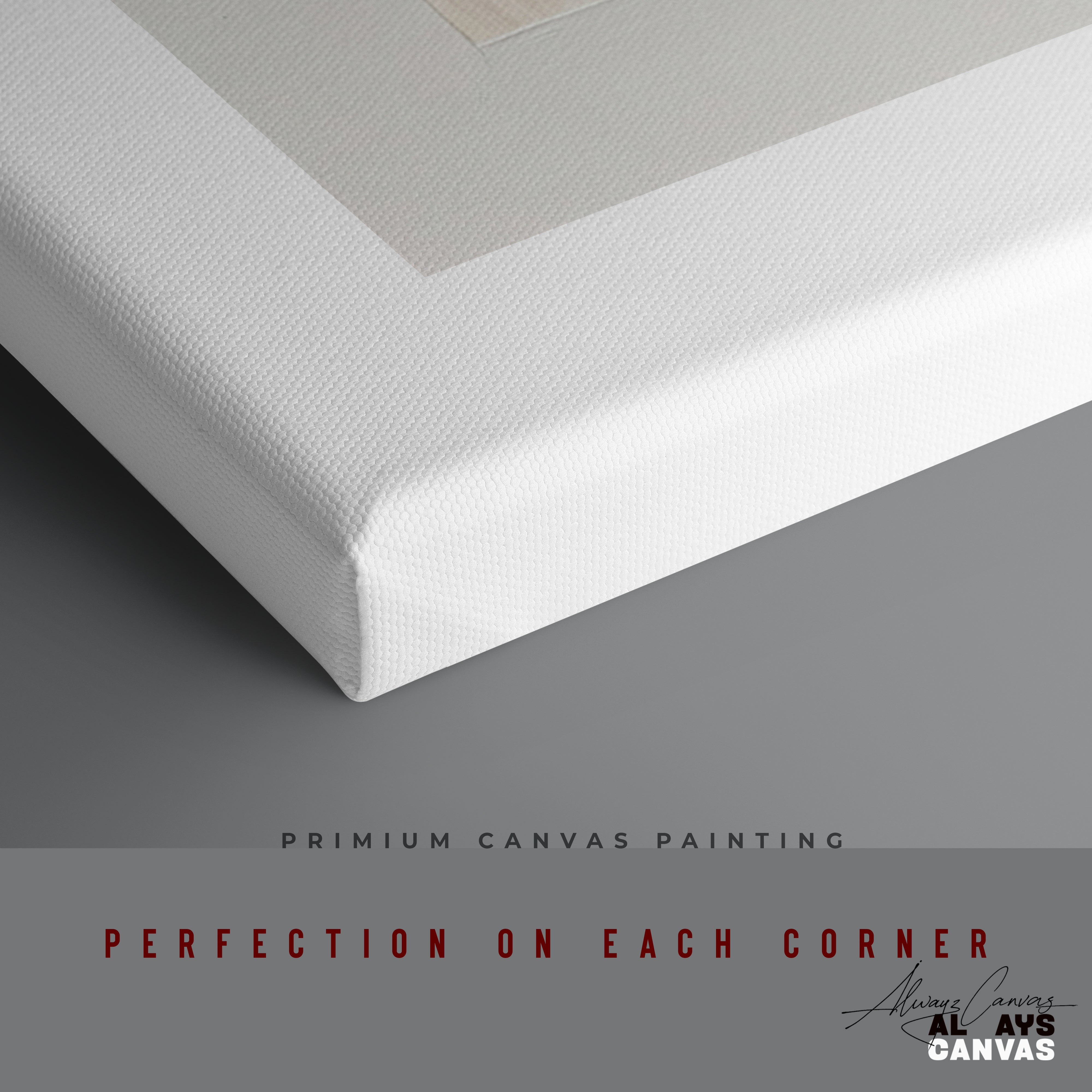 Soft Horizon Layers – Modern Abstract Canvas Wall Art