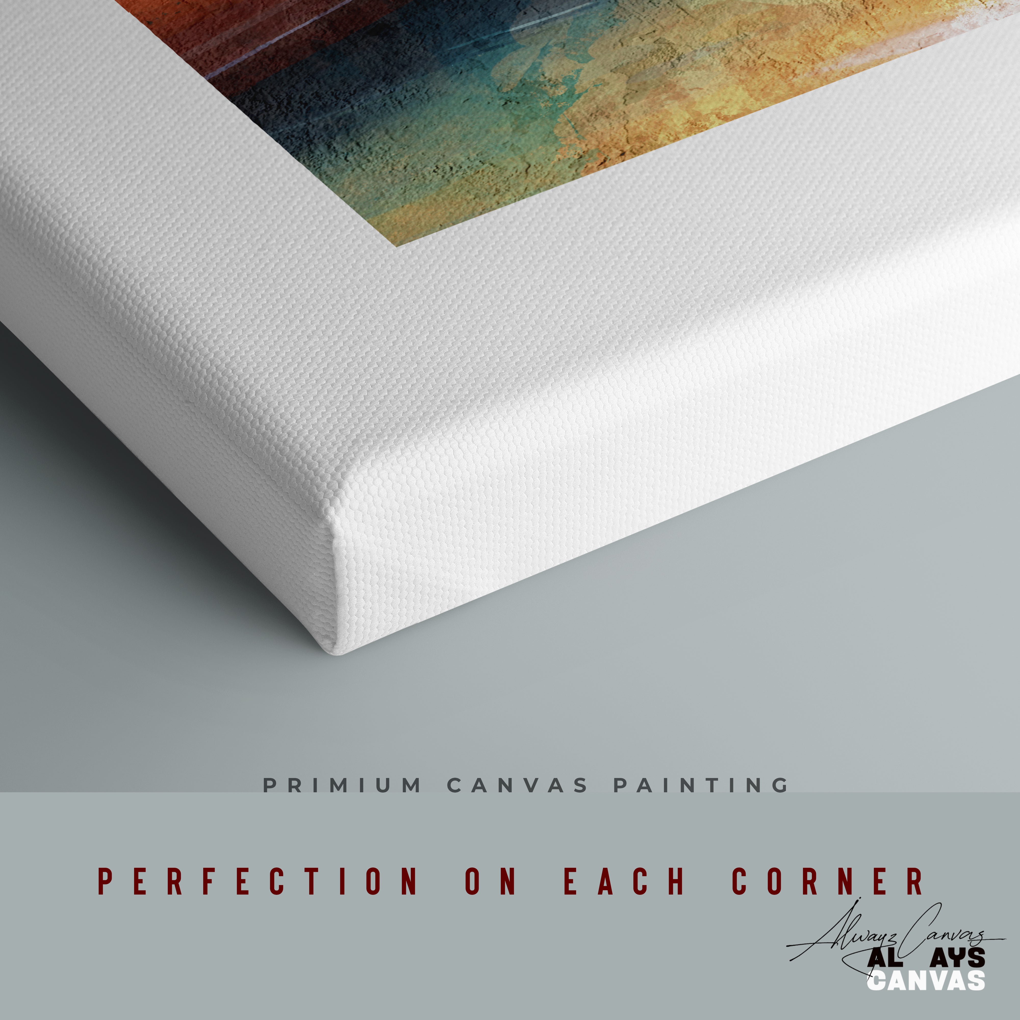 Rust Horizon Passage – Elegant Decorative Canvas Painting