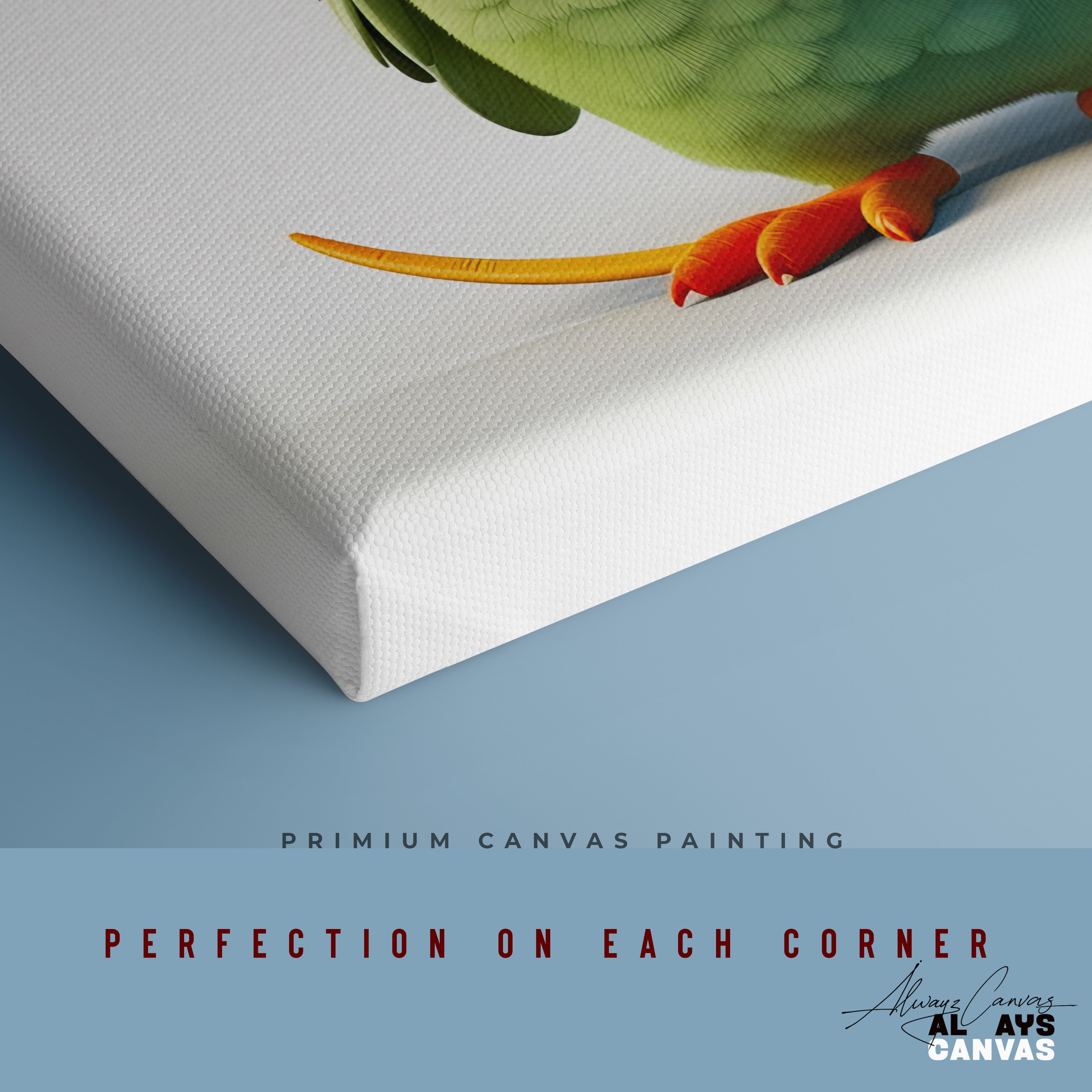 Chilli Seeking Parrot: A Fun and Vibrant Canvas