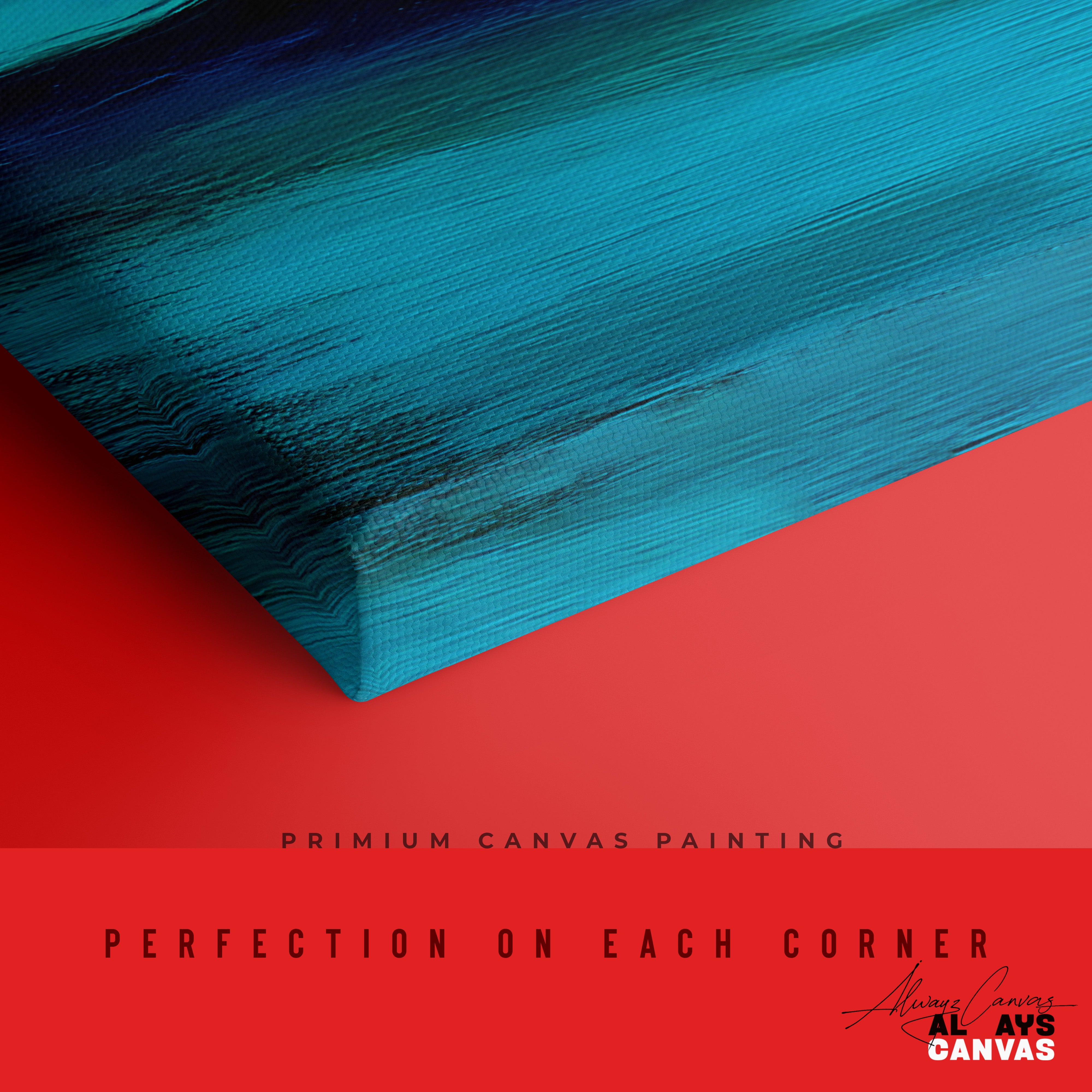 Loyalty in Red & Blue – Premium Canvas Painting