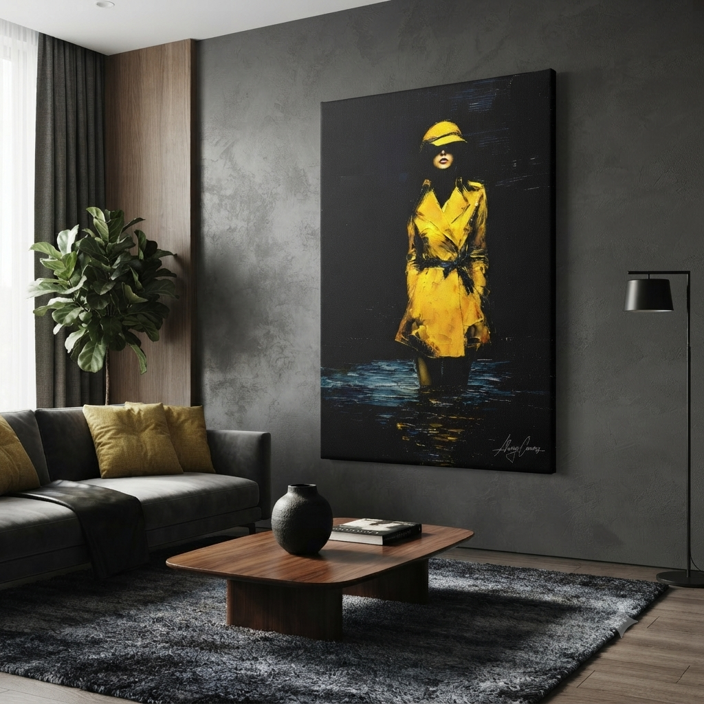 Golden Rain – Woman in the Yellow Coat