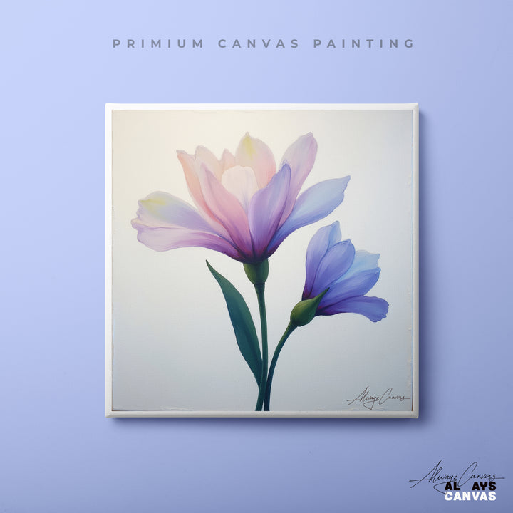 Blush Petal Elegance Modern Wall Art