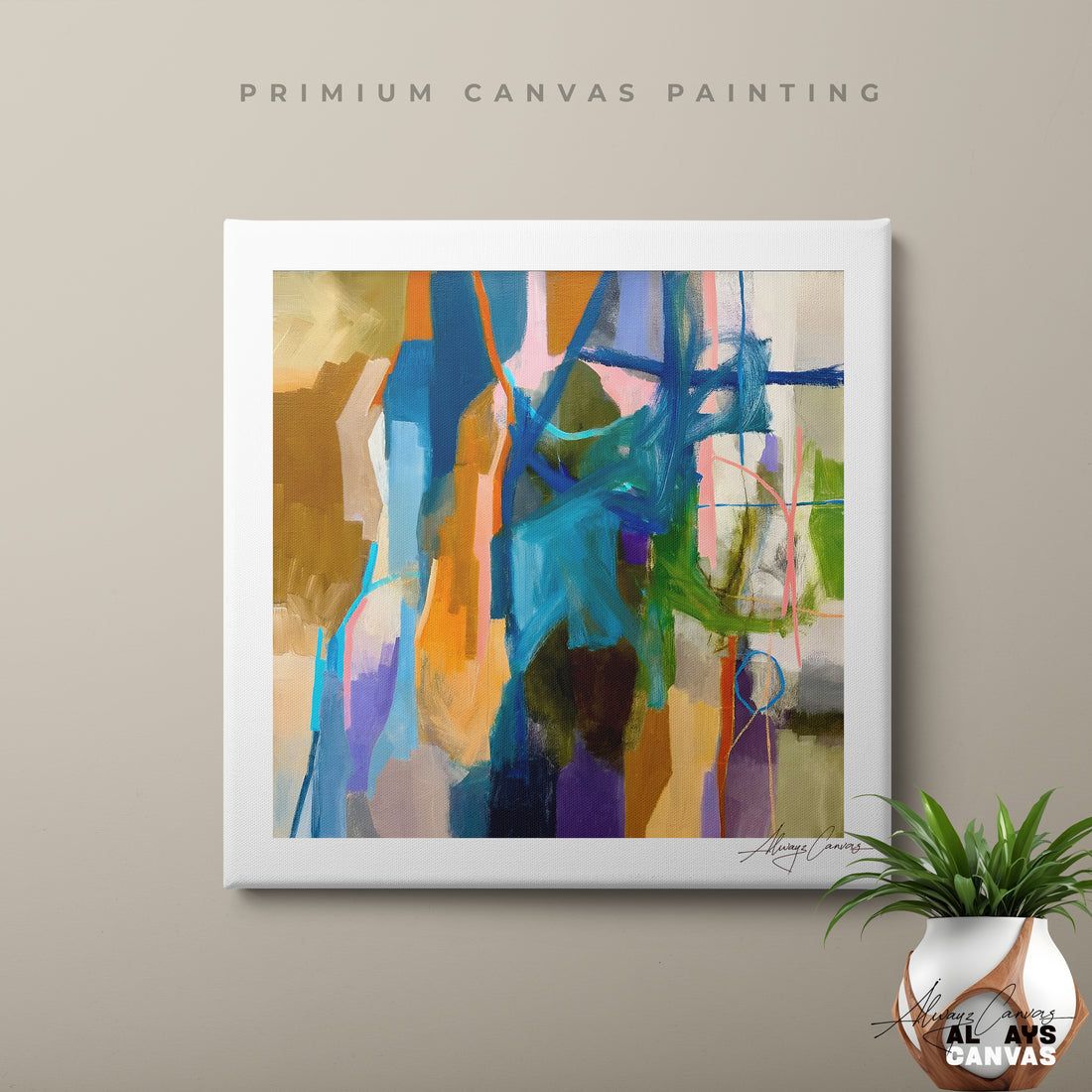 Chromatic Symphony Abstract Canvas Art