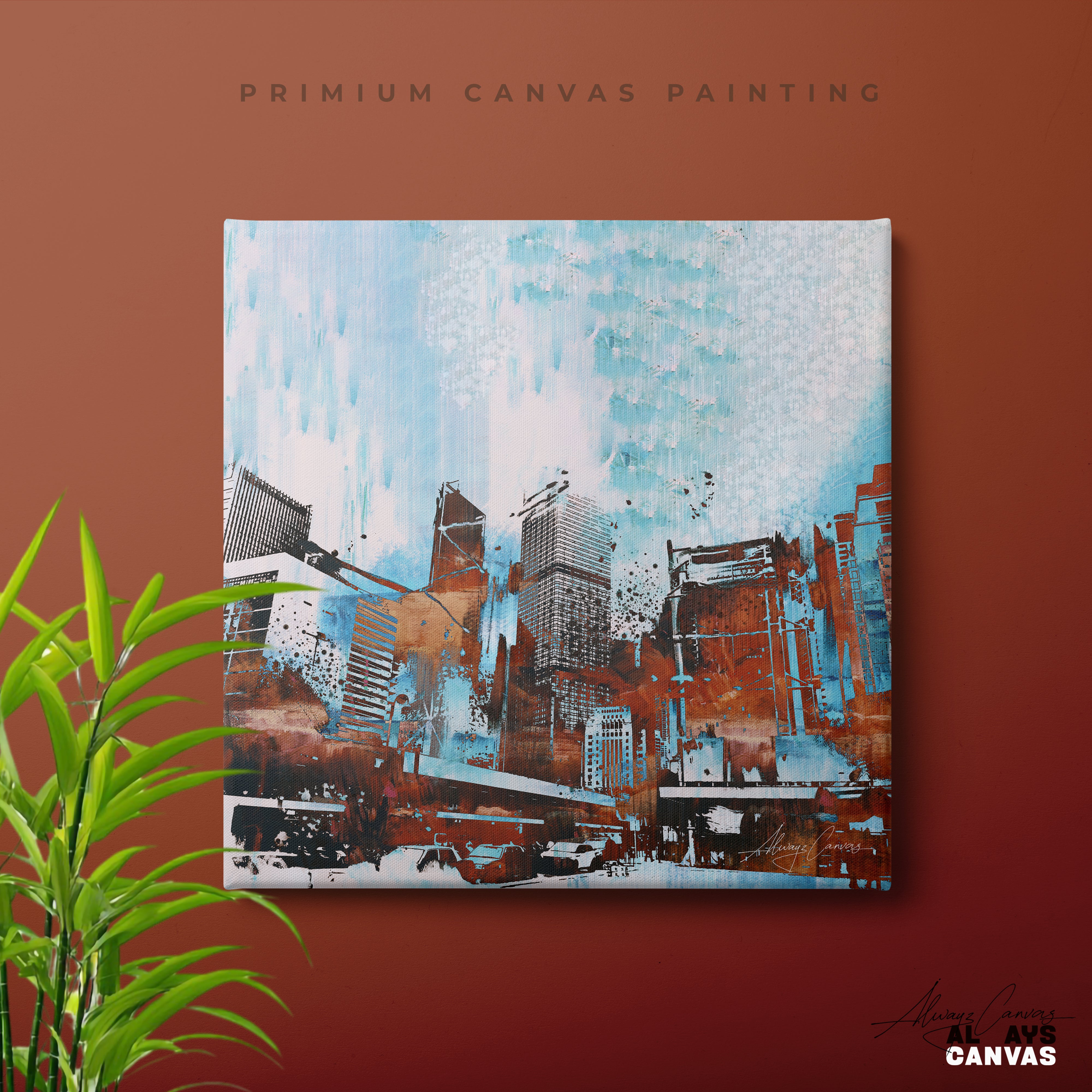 Modern Abstract Cityscape Art