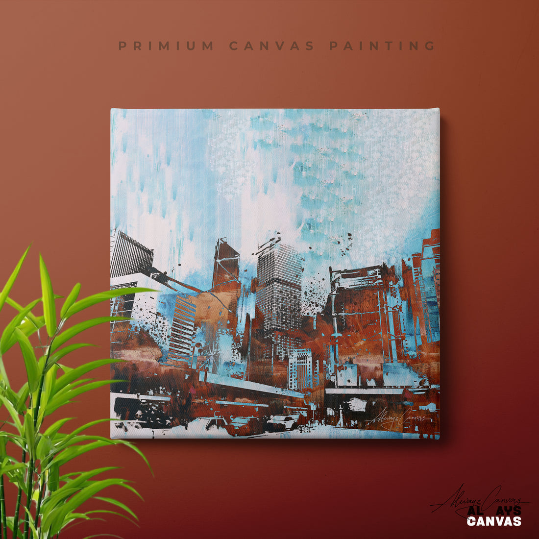 Modern Abstract Cityscape Art