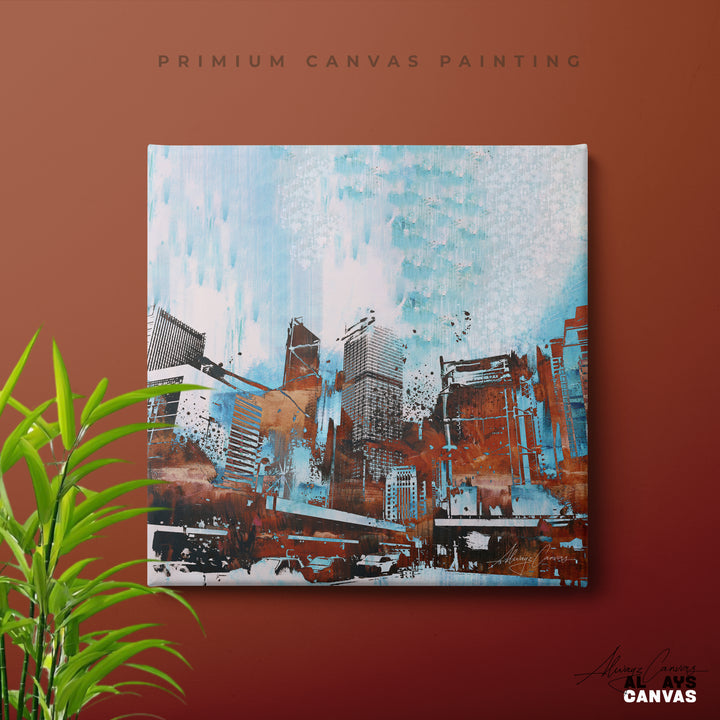 Modern Abstract Cityscape Art