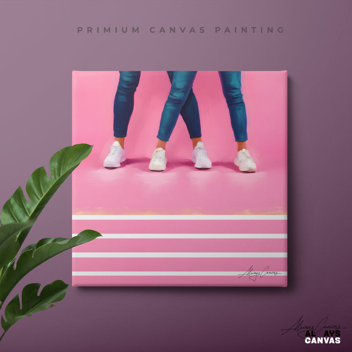 Sneakers & Stripes: Playful Minimalist