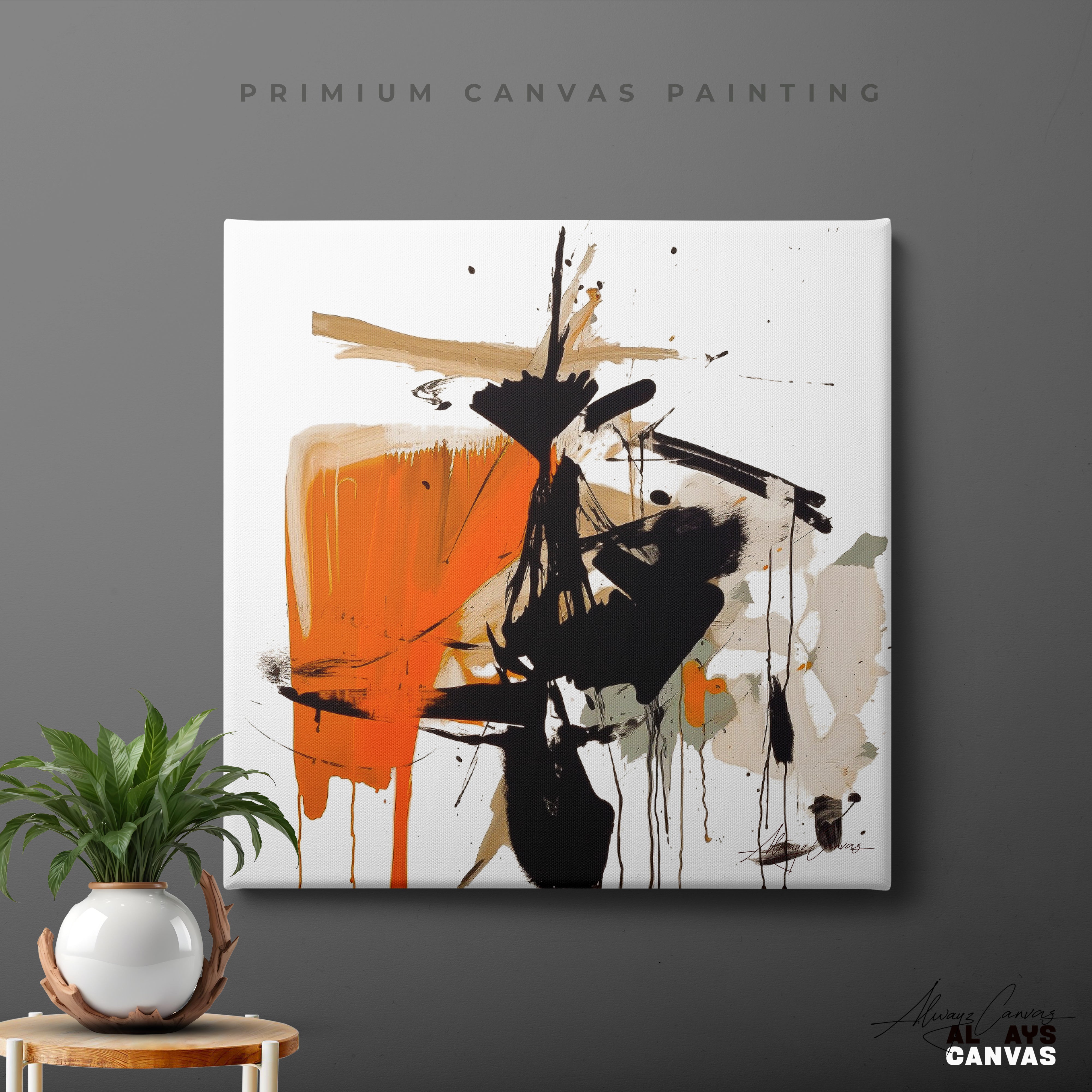 Vibrant Momentum Abstract Canvas Art