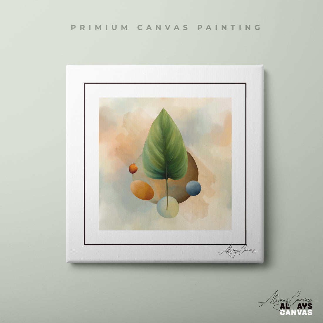 Gilded Leaf Harmony: Elegant Earth-Toned Wall Décor
