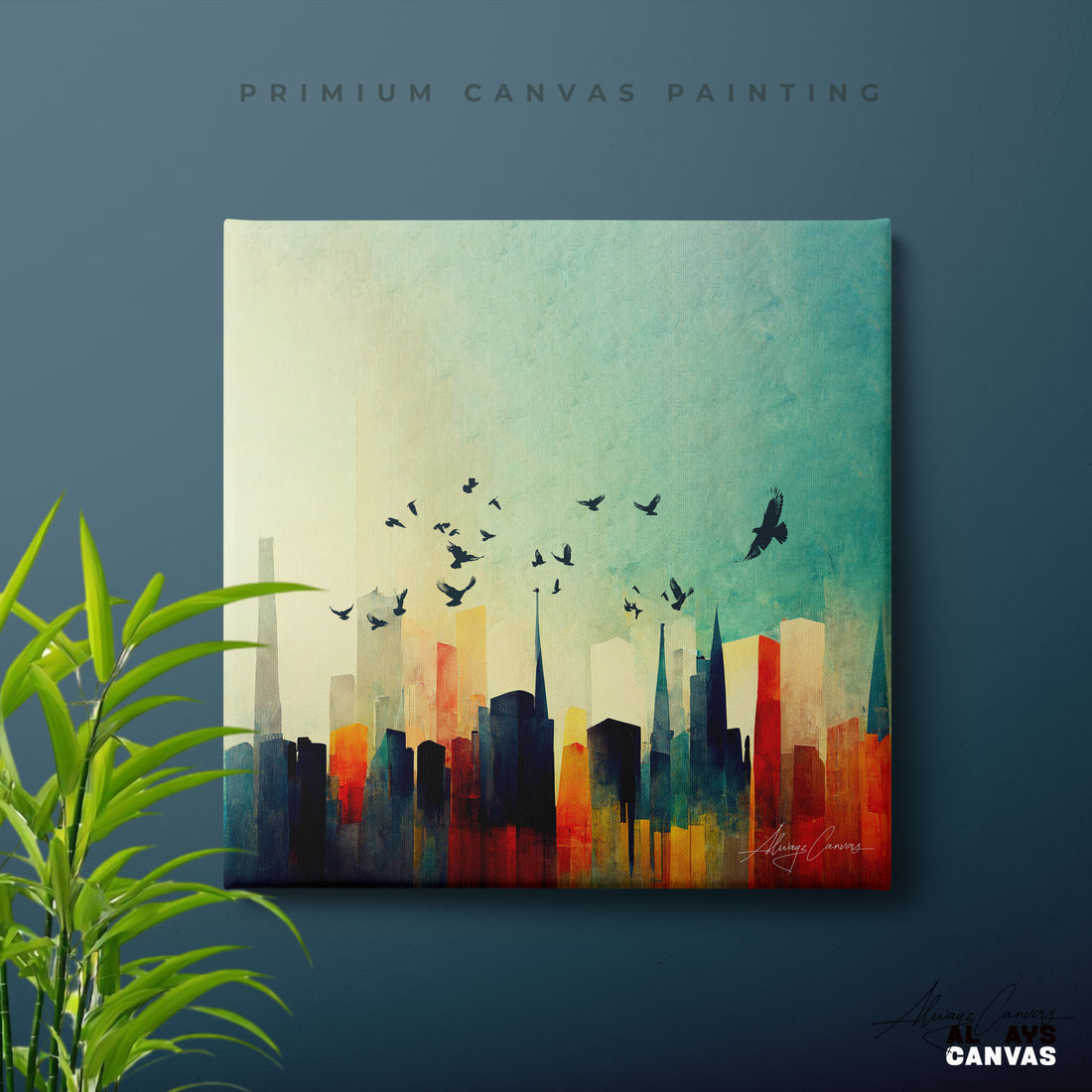 Colorful Cityscape Wall Art