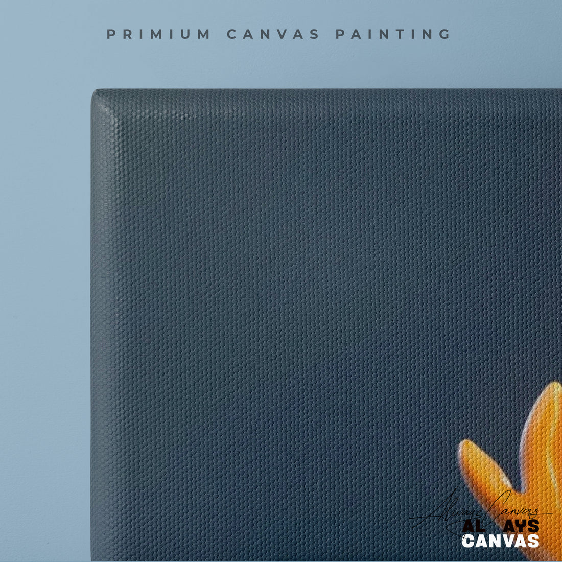 Golden Antlers: Whimsical Modern Canvas Art