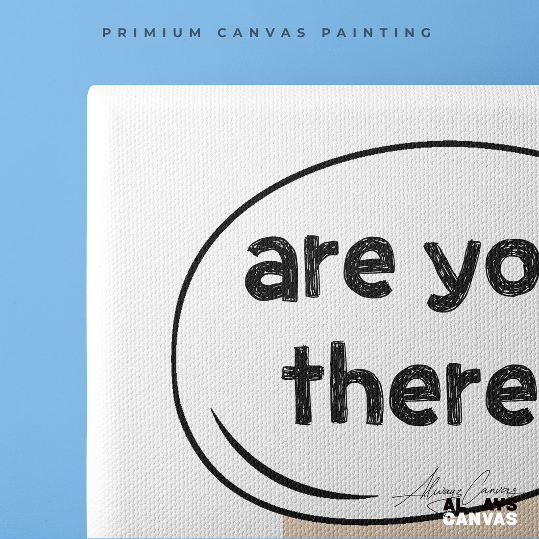 Peek-a-Boo Friend: Modern Canvas Art