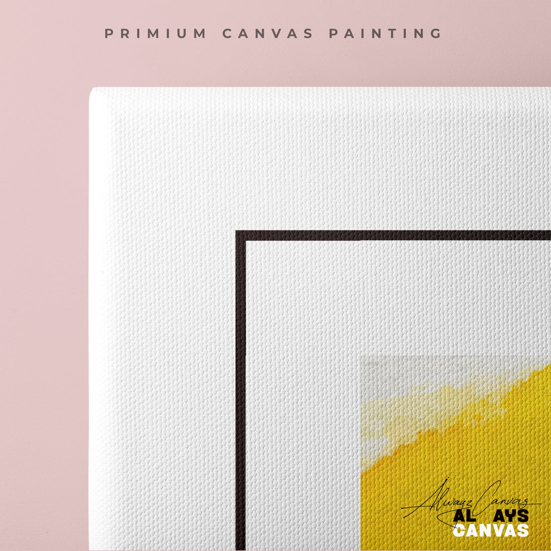 Golden Solace: Abstract Sunset Modern Canvas Art