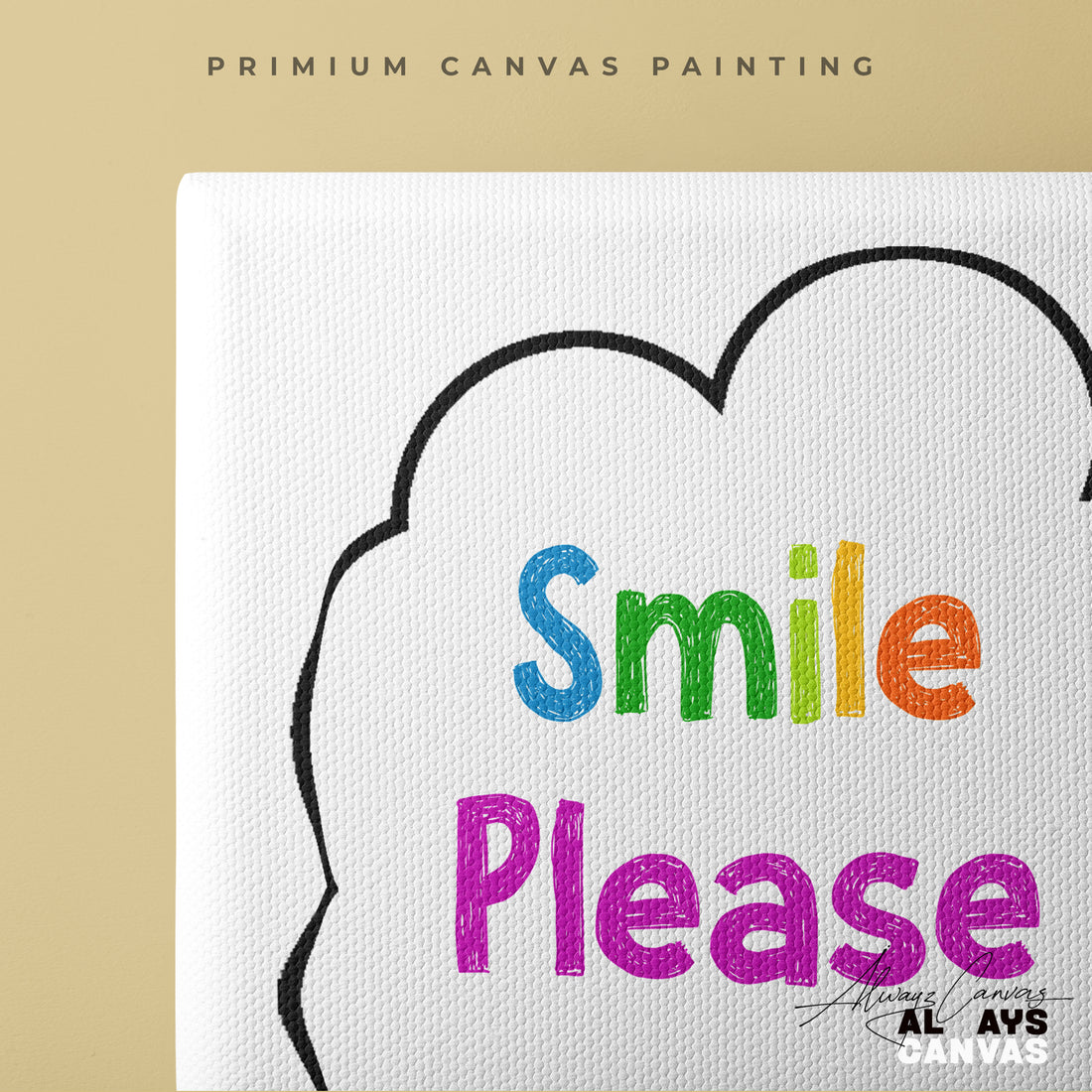 Rainbow Peeker: Modern Canvas Art