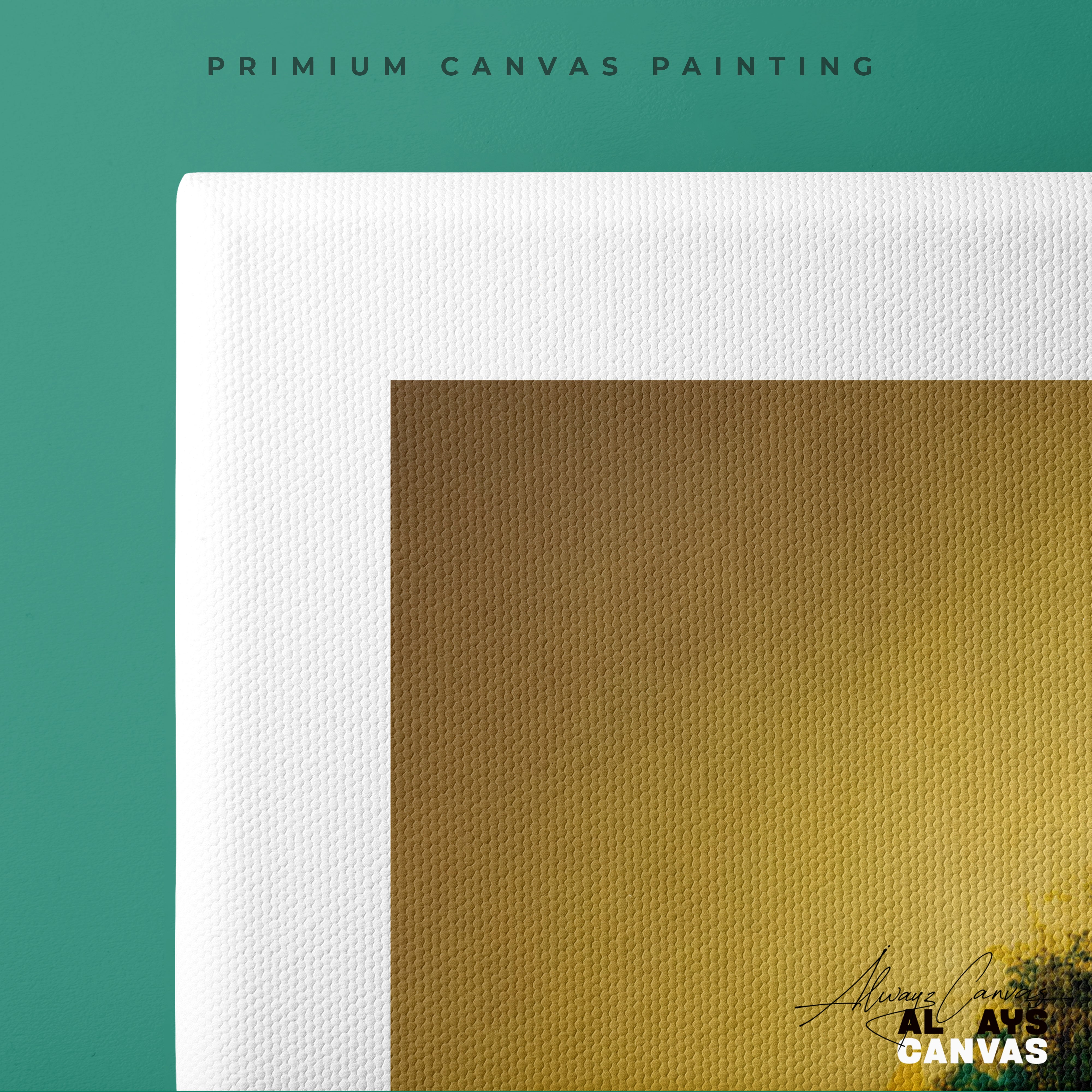 Zen Circle: Golden Horizon Tree Canvas