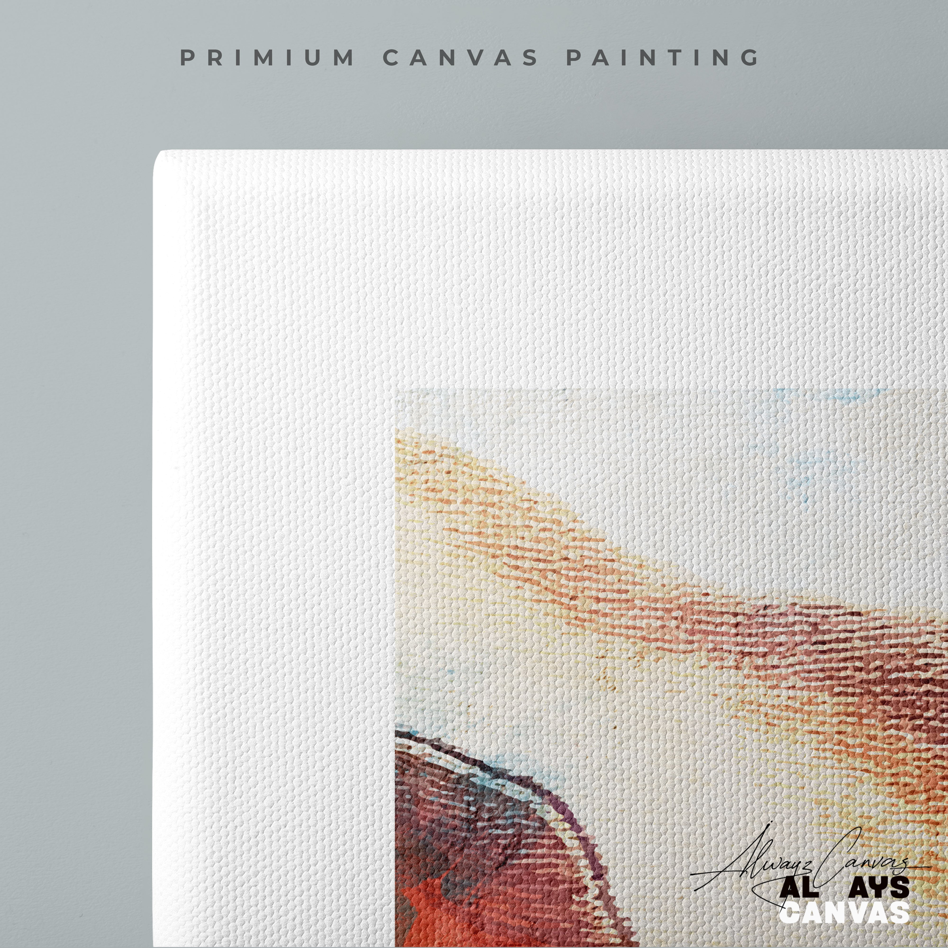 Rust Horizon Passage – Elegant Decorative Canvas Painting
