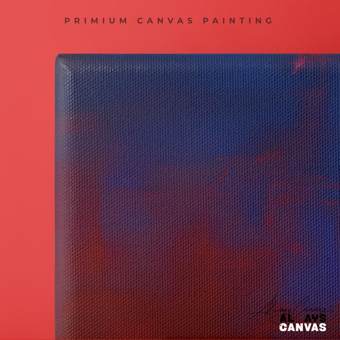 Loyalty in Red & Blue – Premium Canvas Painting
