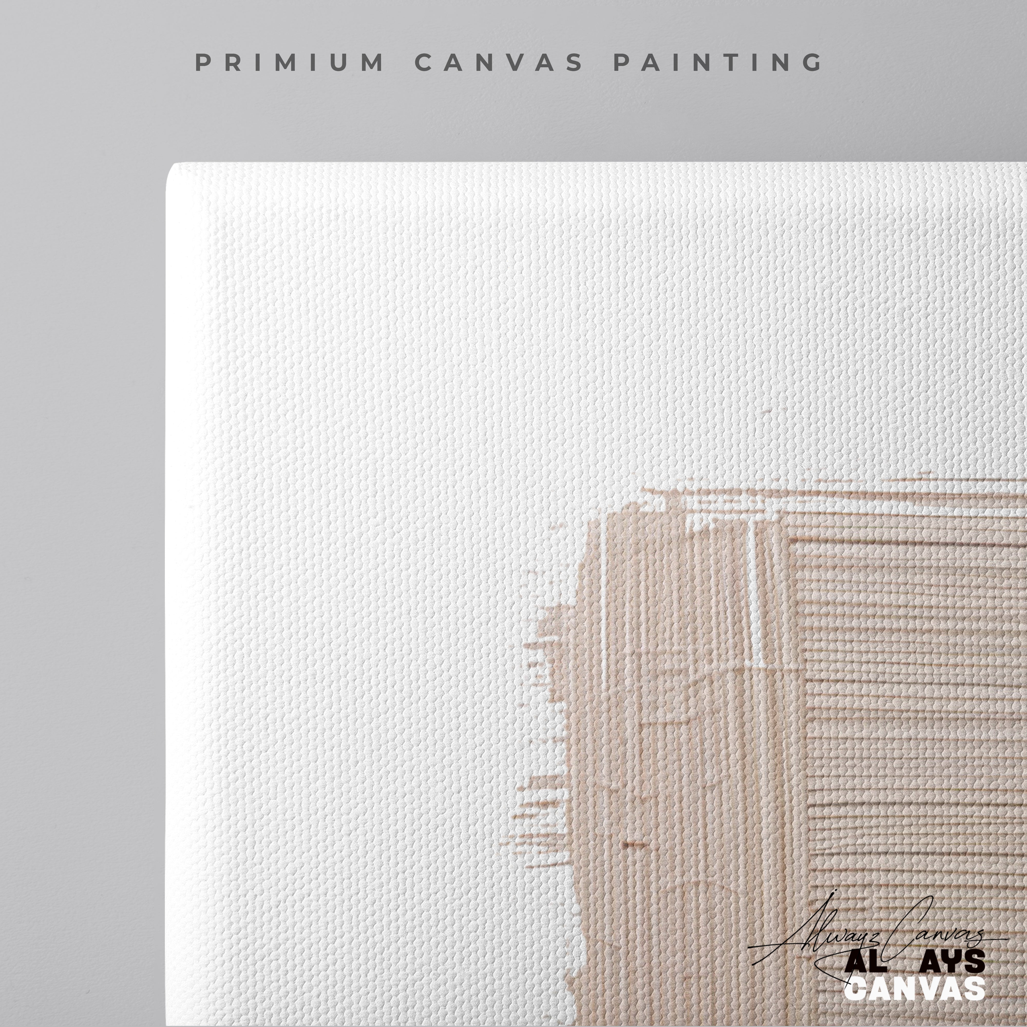 Rust & Shadow Harmony – Modern Abstract Canvas Wall Art