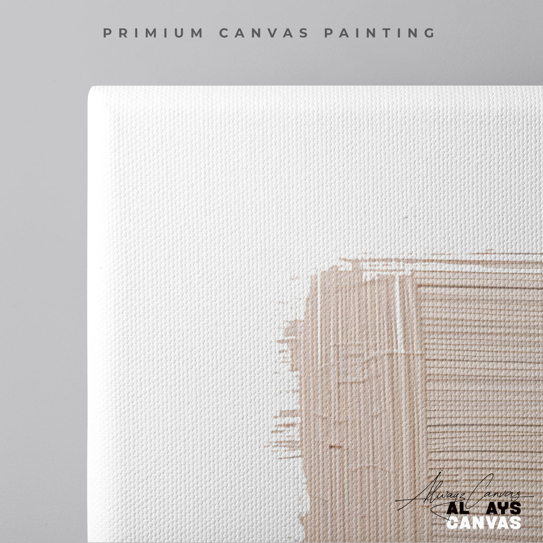 Rust & Shadow Harmony – Modern Abstract Canvas Wall Art